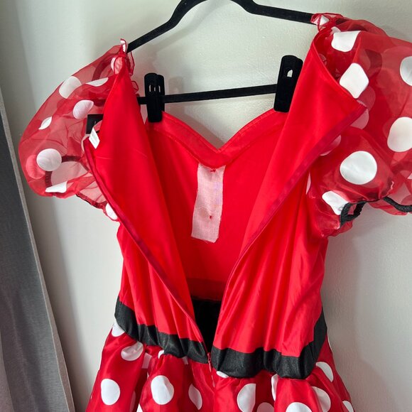 Disney Minnie Mouse Dress & Ears Adult 2XL (18–20) | Cosplay Halloween Costume - Picture 4 of 16